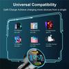 66W 4 USB Car Charger Digital Display Fast Charging Mobile Phone Car Adapter Quick Charge 3.0 For iphone Xiaomi Huawei Samsung
