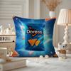 Funda de Cojín Divertida D-Doritos Chips Funda de Almohada Anti-ácaros Cremallera invisible felpa corta sedosa Funda de Cojín para Sofá