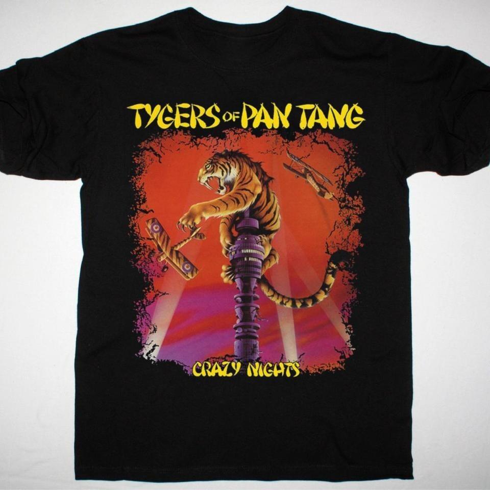 Tygers of Pan Tang Crazy Nights Shirt Vintage Full Size Unisex T-Shirt XXL