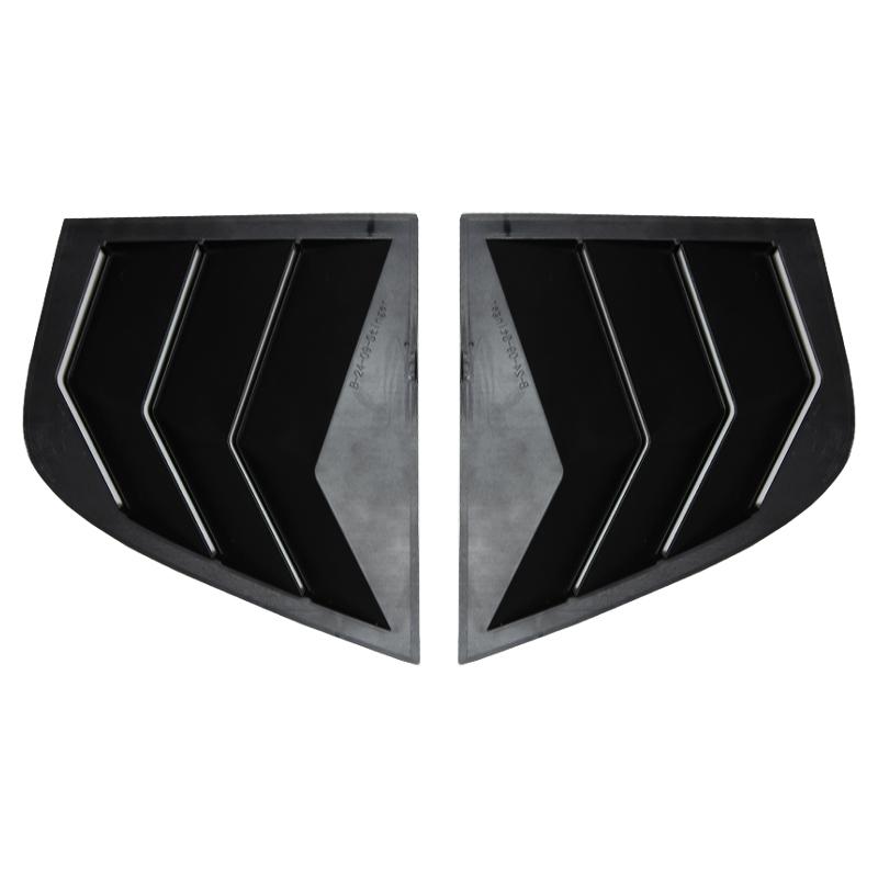 Side Window Louvers Vent Sun Shade Cover for Kia Stinger 2018-2025 Window Shutter Sticker ABS Carbon Fiber Black Accessories