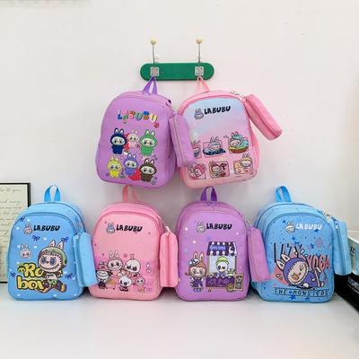 Children'S Backpack Cartoon Anime Cute Printed Boys And Girls Backpack Large Capacity Kindergarten Student School Bag