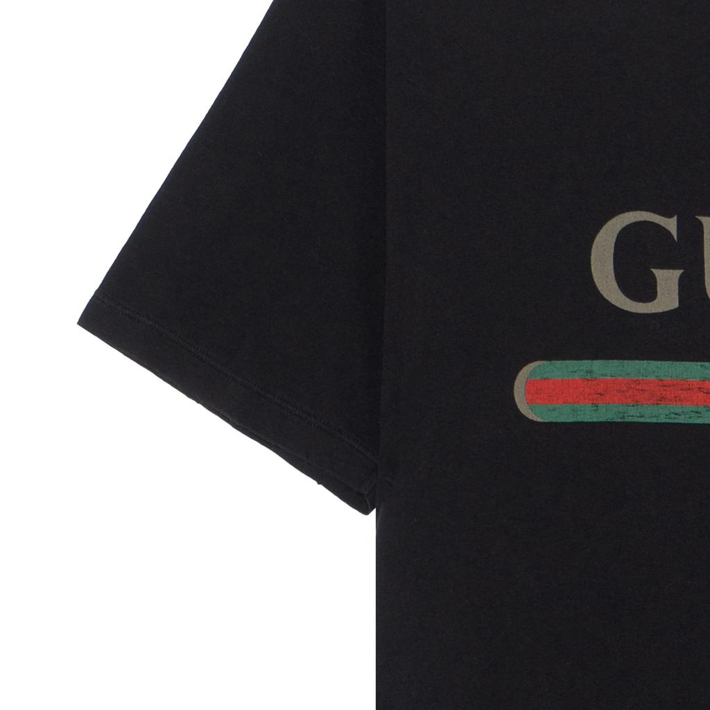 Gucci Interlocking G Cotton T-shirt Black 457095-X5L89-1948