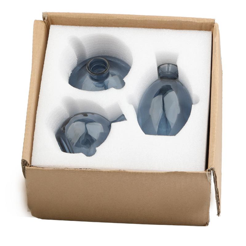 Classic Creative Vase Top Quality Glass Transparent Hydroponic Vase Living Room Flower Vase Home Decoration