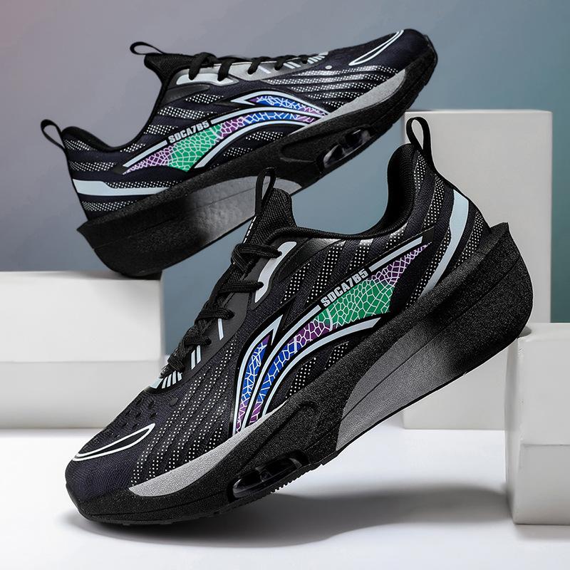 Couple really explosive shock absorption technology air cushion breathable lightweight soft-soled sports shoes student non-slip casual jogging shoes