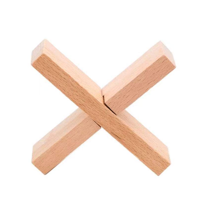 100-Piece Kongming Lock Wooden Puzzle Set for Kids and Adults