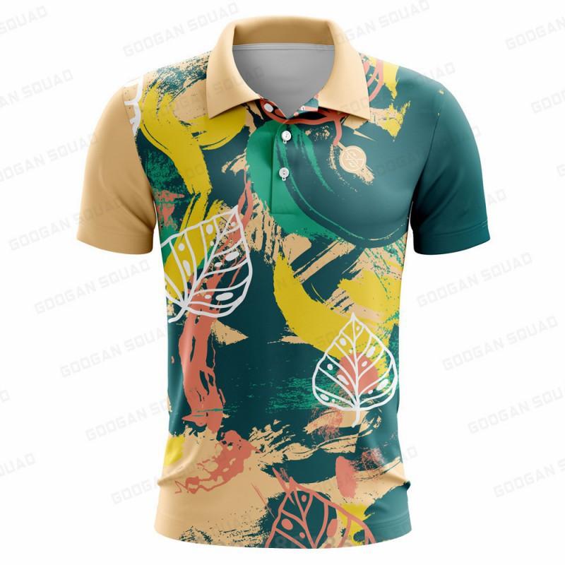 

Googan Team T-Shirt Men s Golf Shirt Thin Breath Short-Sleeves Business Casual Anti-wrinkle XXL