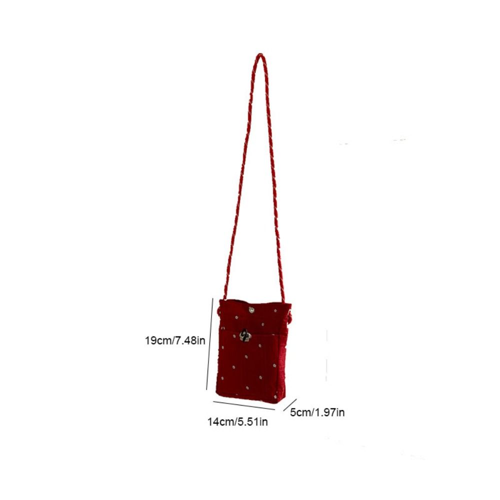 Flower Printed Pleated Cloud Crossbody Bag Lightweight Folded Slant Bag Phone Shoulder Bag Daily