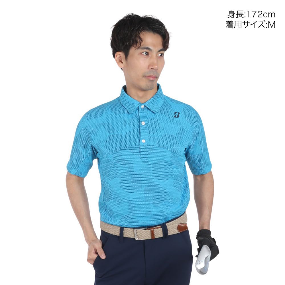BRIDGESTONE Golf Men's Retro Short Sleeve Shirt 3GA06A TQ
