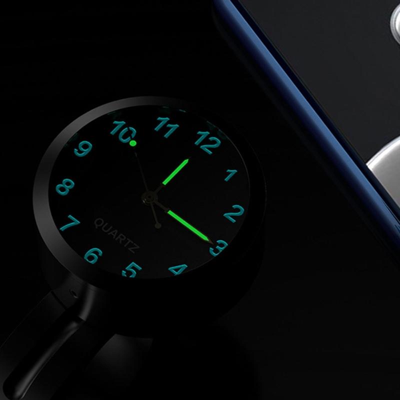 Motorrad Quad Zeitplan Lenkeruhr Uhr Schwarz Leuchtend 22/25mm Lenker