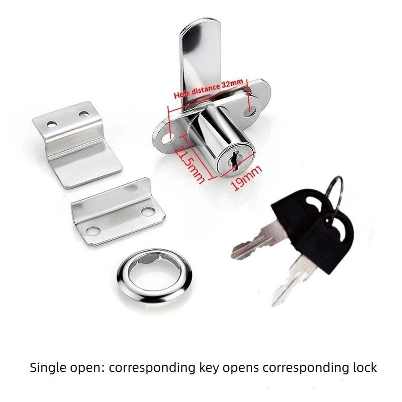 Zinc Alloy Drawer Lock Cabinet Cam Lock For Furniture Door Mailbox Desk Cupboard With Keys