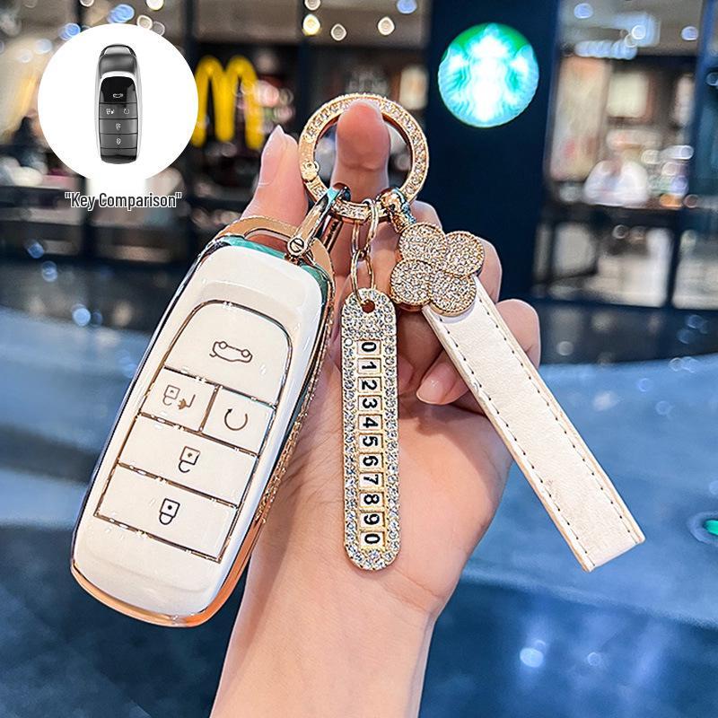 Key Cover for GAC AION Y, Trumpchi Plus, AION S, SMAX, Mei 580, and AION V - Elegant Design for Women