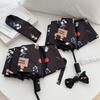 Sturdy Folding Umbrella: Cute Print, Dual-Use for Sun and Rain, Sun Protection for Men and Women
