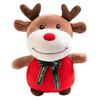 Snowman Home Decoration Animal Doll Christmas Elk Plush Toy Deer Plush Doll Santa Claus Stuffed Toy