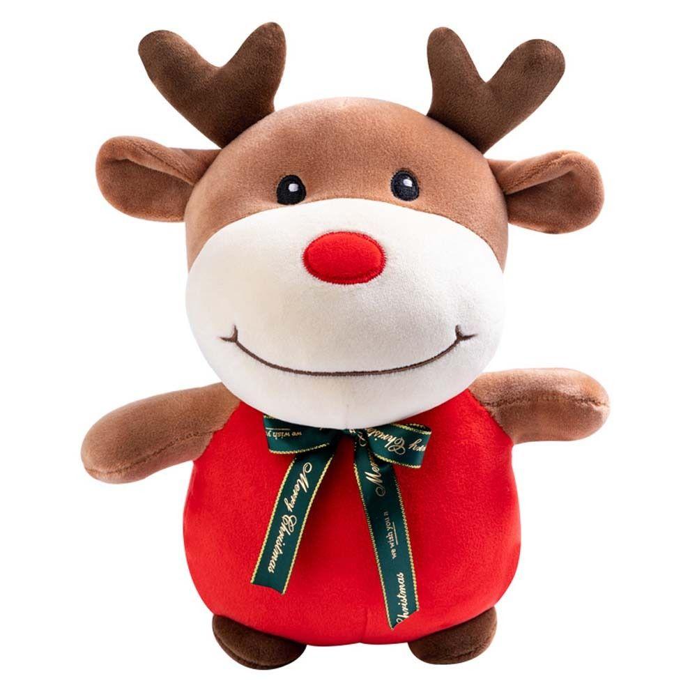 Snowman Home Decoration Animal Doll Christmas Elk Plush Toy Deer Plush Doll Santa Claus Stuffed Toy