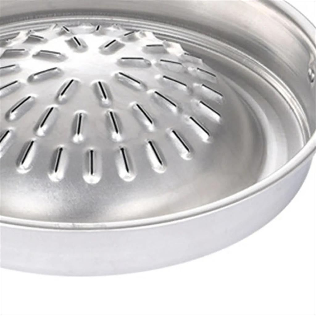 Barbecue Grill Pot Steak Grill Charcoal Pan Multifunctional Aluminum Barbecue Grill Hot Pot for Family Gathering Outdoor Picnics