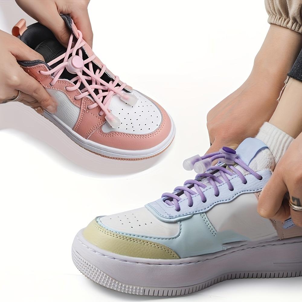 1 Pair of Spandex Elastic Shoelaces Suitable for Sneakers, Lazy Tie-Free Adult Universal 39.37inch Length