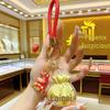 Pure Gold Fortune Bag Keychain: Attracting Wealth, Good Luck, and Continuous Prosperity – Perfect Pendant Gift
