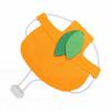 Dog Outdoor Hat Sun Protection Hat with Ear Hole Summer Cute Pet Cap for Small Dog Teddy Bear Pomeranian Orange