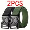 2 ks Pánský opasek Armádní Outdoorový Lovecký Taktický Outdoorový Horolezecký Multifunkční Taktický Nylonový Plátěný Tkaný Kalhotový opasek