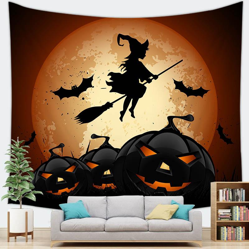 Домашний декор Счастливый Хэллоуин Гобелен Настенный декоративный гобелен с изображением — фото 10