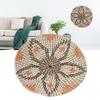 Woven Wall Basket Decor Handcrafted Seagrass Hanging Baskets Multifunction Woven Insulation Pad for Living Room Kitchen