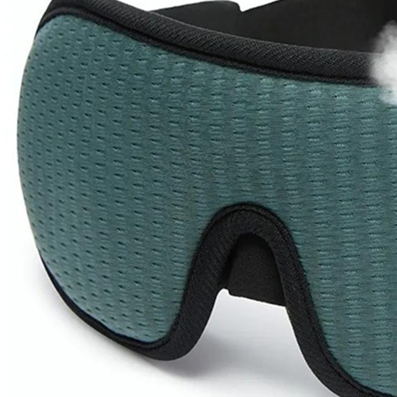 Eye Shade Cover Block Out Light 3D Soft Cushion Lightweight Breathable Blackout Sleeping Cover Green