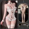Erotic Underwear Pure Desire Onesie Female Sexy Lace In Stock Pajamas Open Crotch Perspective Uniform Suit