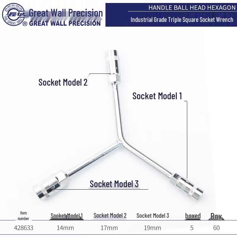 Three-way Socket Wrench