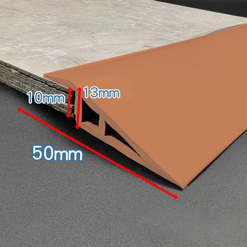ПВХ Полоса для перехода с деревянного пола Кромка Закрывающая полоса Самоклеящаяся Полоса для стыка коврового покрытия Плоская защелка Кромка Прижимная Пороговая полоса светло-коричневого