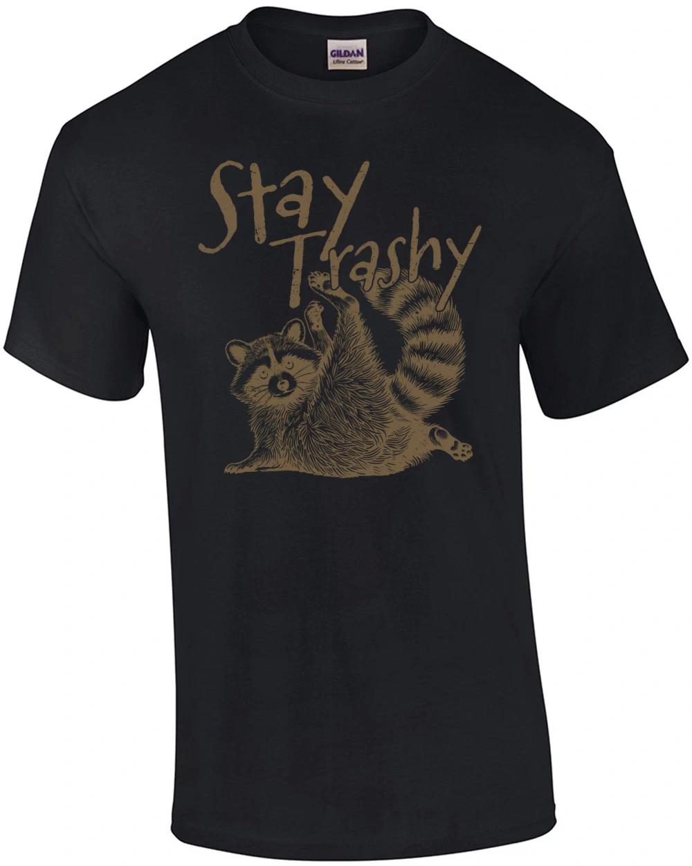 Stay Trashy Raccoon T-Shirt L