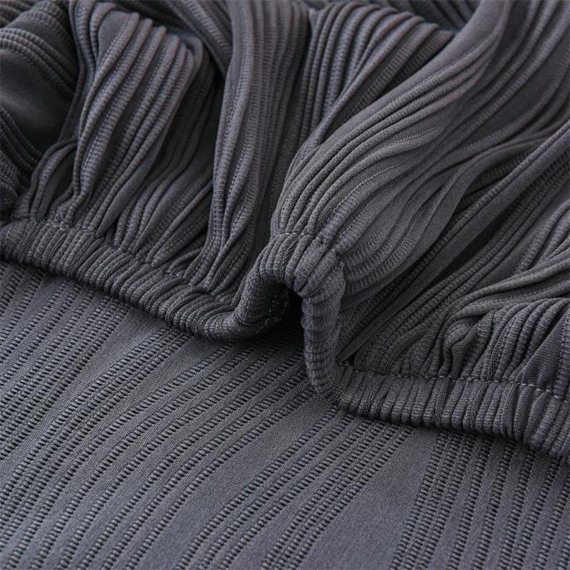 1Pc Nordic Ripple Chair Seat Covers Elastic Dining Chairs Cushion Slipcovers Chair Protector for Kitchen Hotel Banquet Home