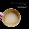 Yuzhuxun Disposable Kraft Paper Salad Bowls with PP Lids (900ml, 600 Count)
