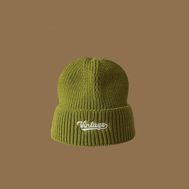 Winter versatile wool hat femininity shows Baijiu red knitted hat high quality original warm cover hat men