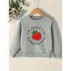 Kids Sweatshirt Cute Printed Pattern Simple Sweet Beauty Baby Spring Thin Round Neck Hoodie