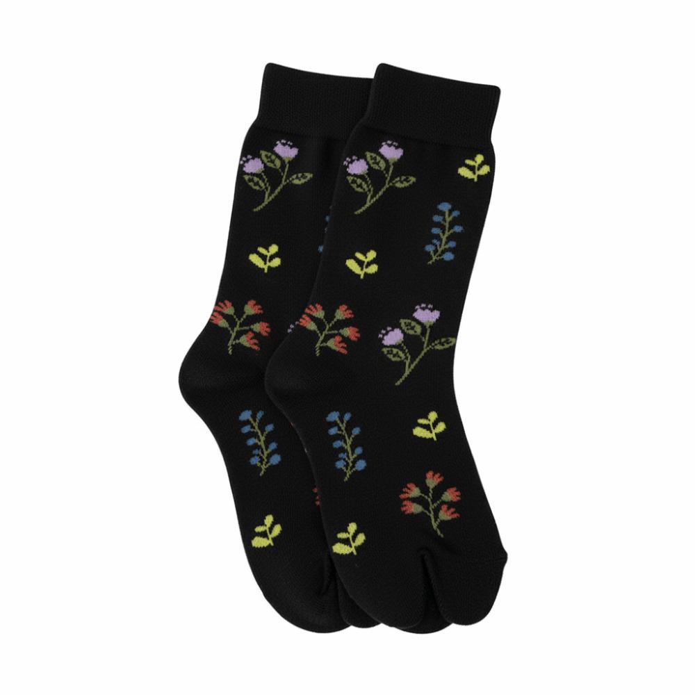 1 Pair Japanese Style Split Toe Socks Elegant Harajuku Socks Elegant Mid Tube Socks