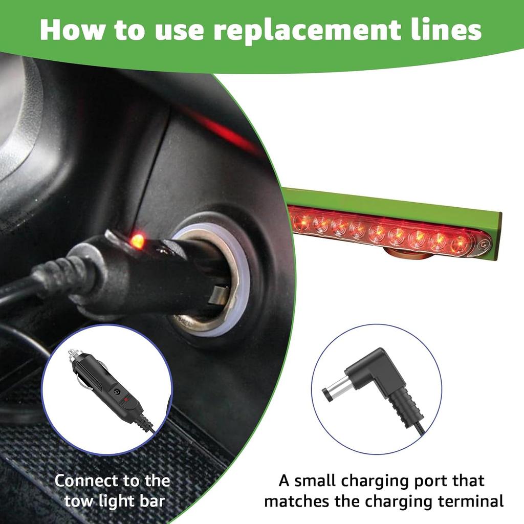 Charger for Towmate Light Bar,Cable for TowMate Wireless LED Tow Light Bar