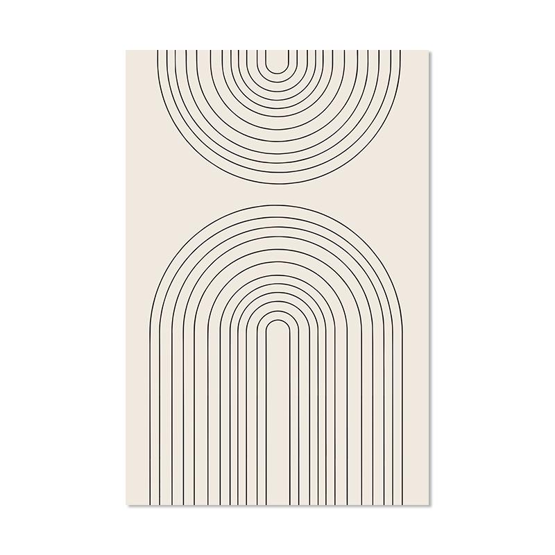 Bohemian Abstract Geometric Rainbow Line Posters Canvas Painting Wall Art Print Pictures Bedroom Living Room Interior Home Decor