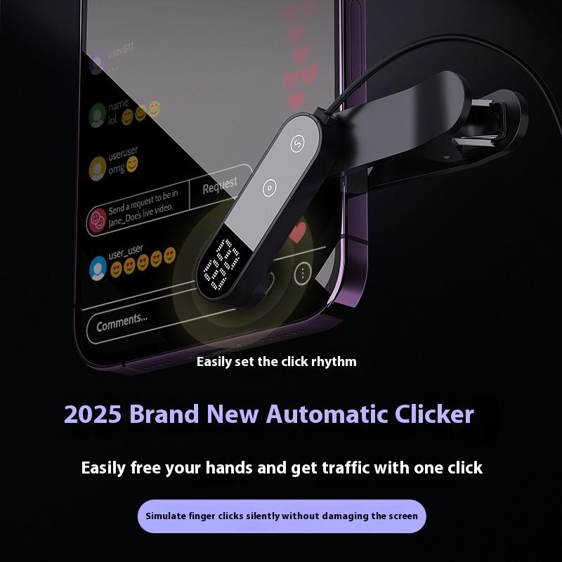 Clicker Automatico per Schermo Clic Simulato con Dito Per Tiktok App per Smartphone Video Streaming Live Treppiedi Tattili Dispositivo Tapper
