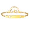 Free Engraving Name Hollow Initial A-Z Letter Bracelet for Women, Stainless Steel Bracelet, Personalized Fashion Jewelry Gift