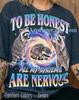 All My Systems Are Nervous Raccoon Comfort Colors® Tshirt, 90S Retro Galaxy Tees, Y2K Streetwear Trash Panda Sweater, Faded Tanktop Gift