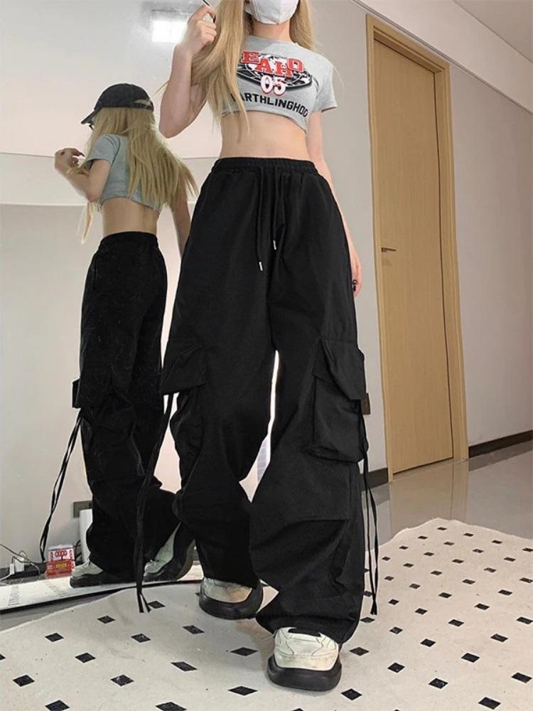 Y2K Spicy Girl Cargo Pants: Autumn Hip Hop Wide Leg Casual Fashion