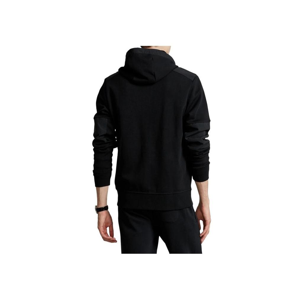 Polo Ralph Lauren FW22 Solid Color Logo Embroidered Zip-Up Hooded Long Sleeve Jacket Men Jackets Black MNPOKNI16822460-001