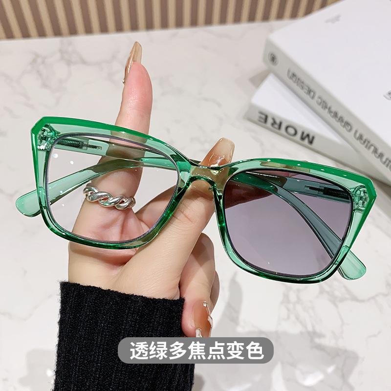 

Transparent Frame Photochromic Multifocal Reading Glasses For Women Men Fashion Progressive Anti Blue Light Presbyopia Glasses 0