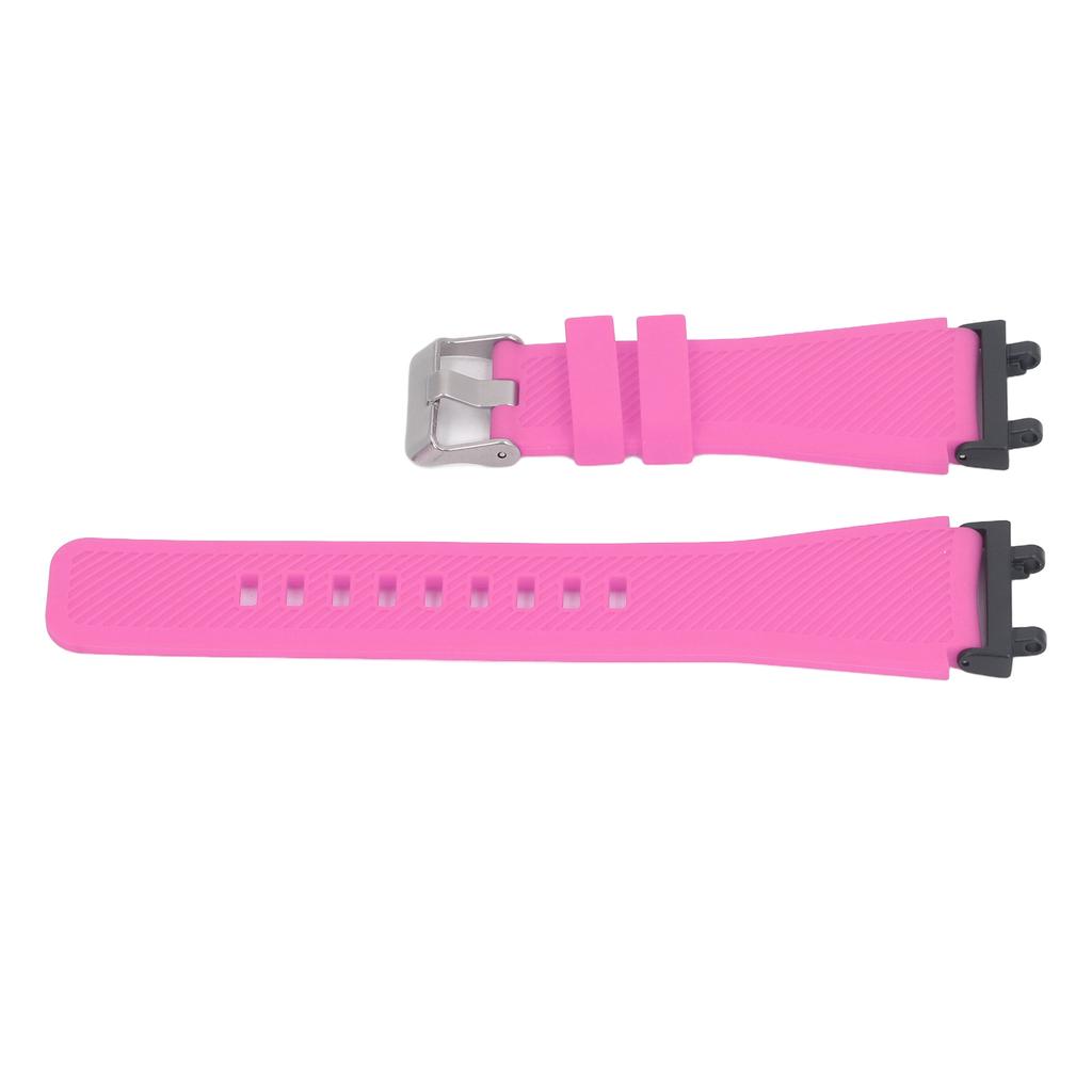 Smart Watch Band for Men Women Metal Silicone Solid Color Elastic Soft Smartwatch Replacement Strap