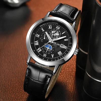 Classic Fashion Trend High-grade Temperament Men's Watch Gentlemanliness Simple Style Quartz Watch for On Any Occasion