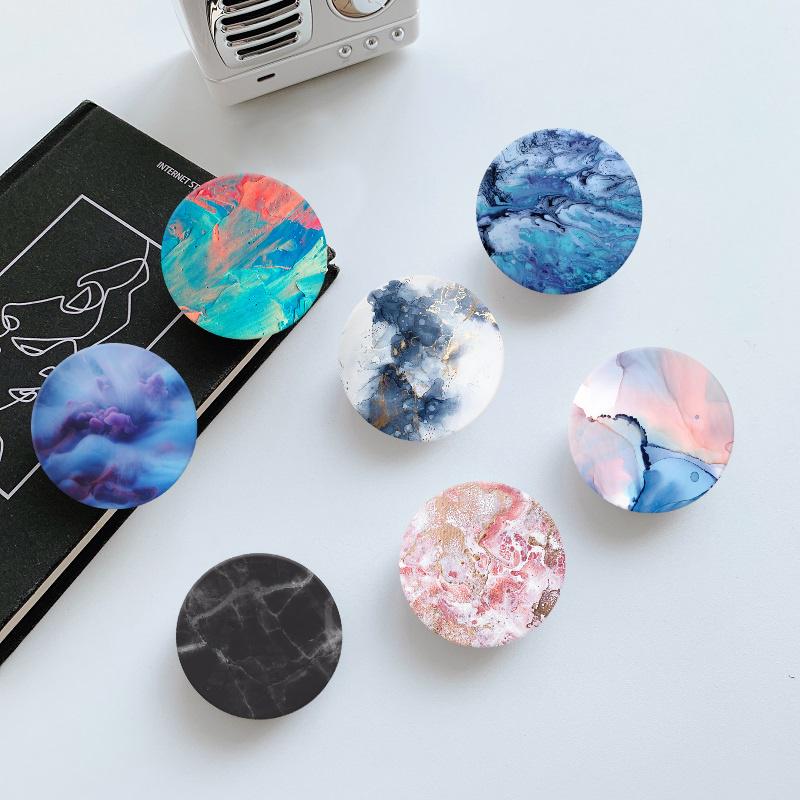 Artistic Quicksand Support Holders Supports For Mobile Tablets Retractable Finger Grip Holder