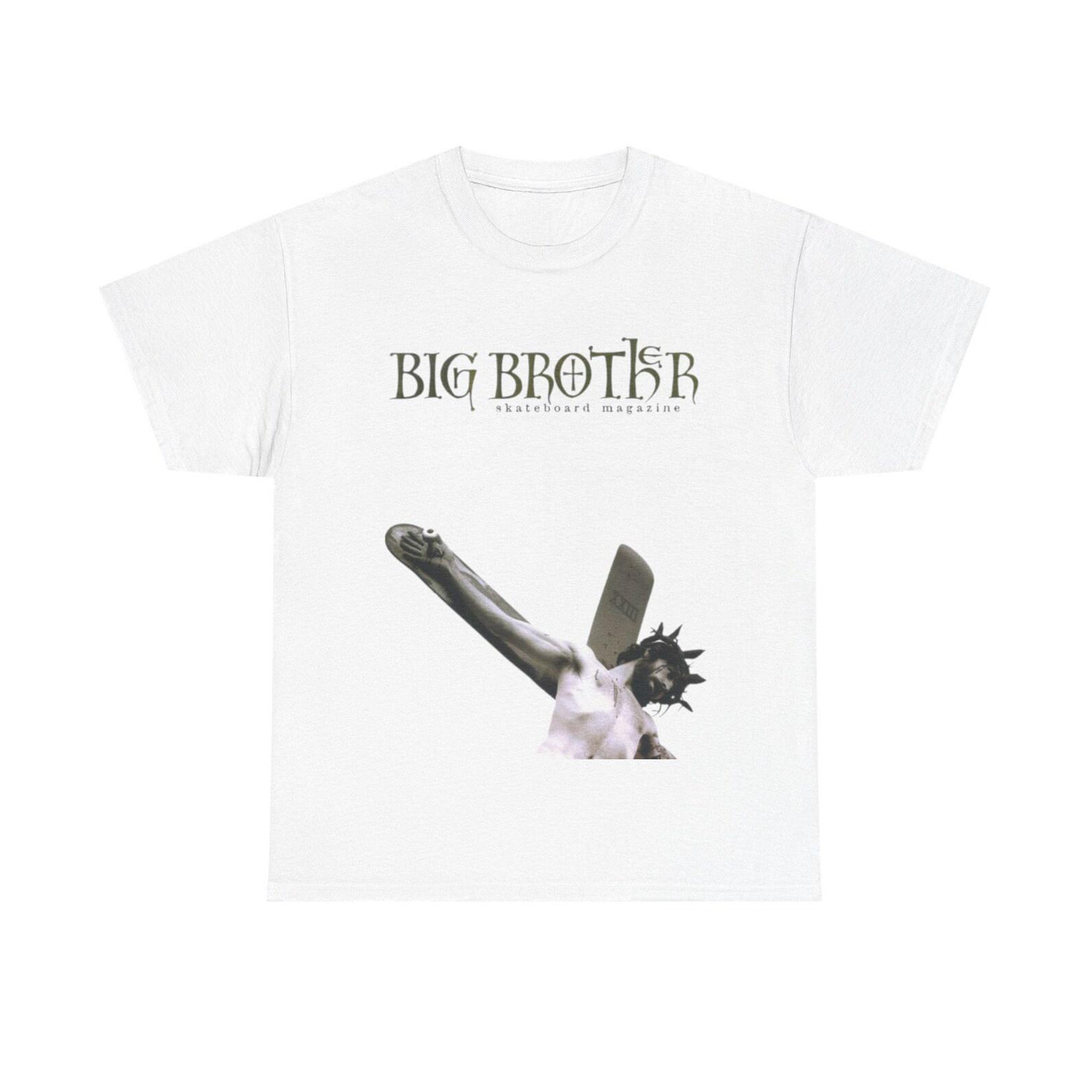 Y2K Skateboarding Magazine Inspired Edgy Jesus Graphic Unisex Cotton T shirt L