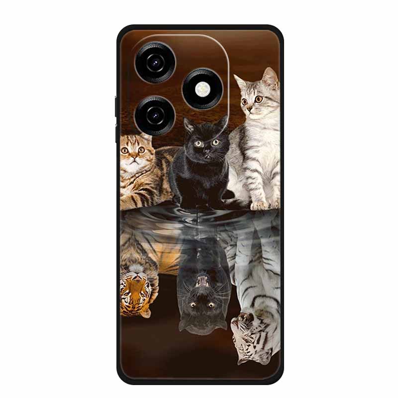 Für Honor X5c Plus Hülle Niedliche Cartoon Weiche Silikon TPU Schutz-Rückseite Handyhülle für Honor X5c Plus Luxus Bumper Coque