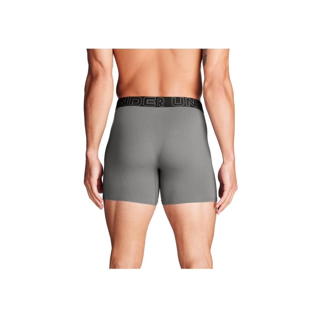 Under Armour Lettered Stretch Boxer Briefs 3-Pack Men Underwear 1387425-709