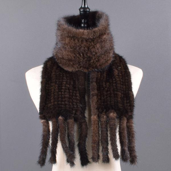 

Модный меховой шарф на зиму, женские шарфы из натурального меха норки, женские шали с кисточками, зимний нагрудник из натурального меха норки рекса One Size